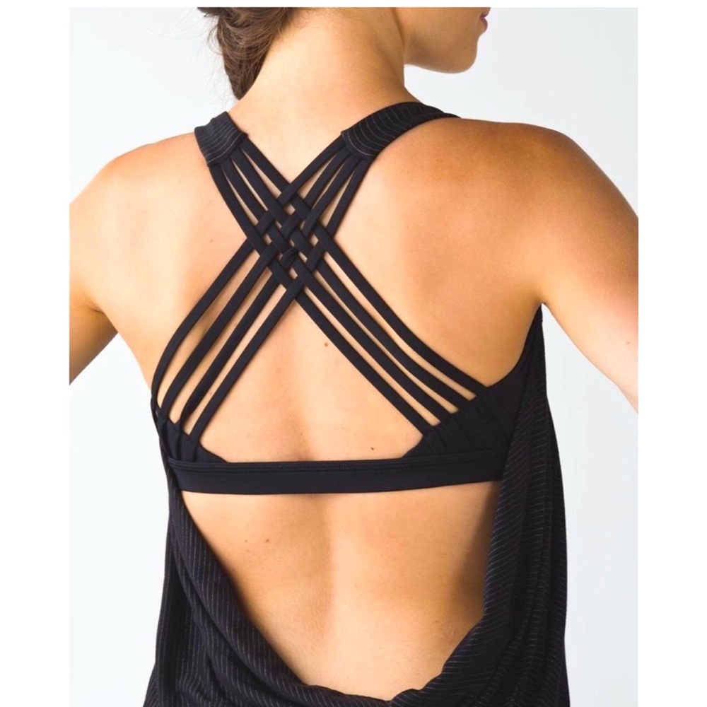 Lululemon Wild Tank Cross Bra Black A1